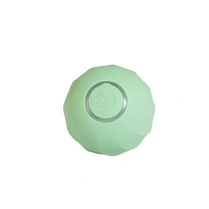 Interactive silicone cat ball with USB charger for indoor feline play and exercise