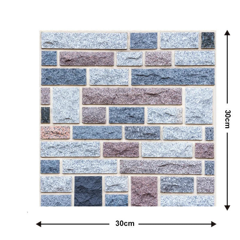Moisture-proof brick wallpaper sticker for kitchen and bathroom walls