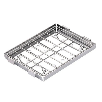 Portable stainless steel camping barbecue grill with removable SUS201 grill for 3-5 people
