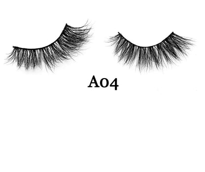 Handmade 3D mink false eyelashes showing 12mm length and 0.07mm diameter fibres for natural volume