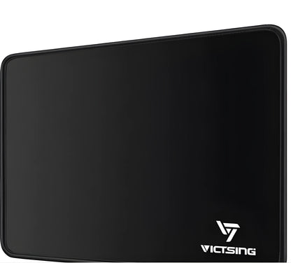 Black rough grain gaming table mat measuring 270mm by 220mm with 5mm thickness