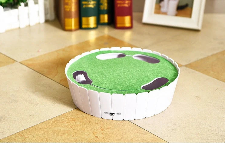 Automatic Mouse Cat Teaser in green, rose red, and blue with remote control