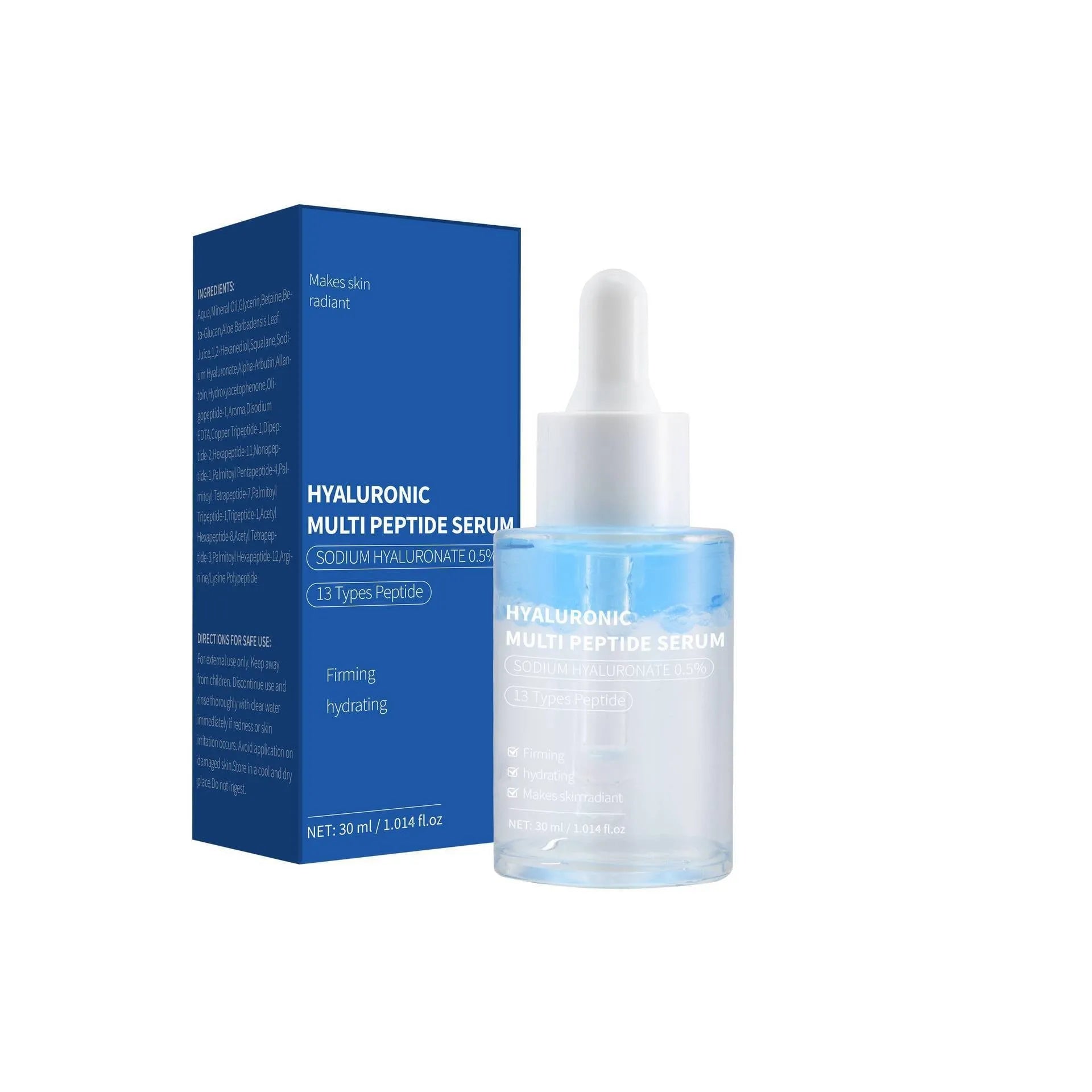 30ml bottle of Hyaluronic Acid Polypeptide Essence Serum for facial skincare