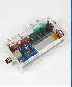 Tesla coil driver board electronics unit with connections for power, audio, and controller