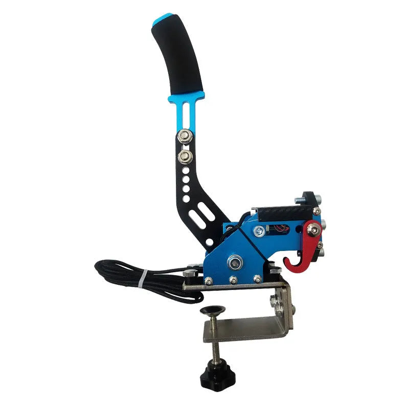USB handbrake controller for PC racing games with aluminium and stainless steel construction