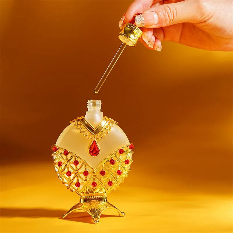 Concentrated floral perfume oil in a decorative glass bottle, available in 12ml or 35ml sizes.