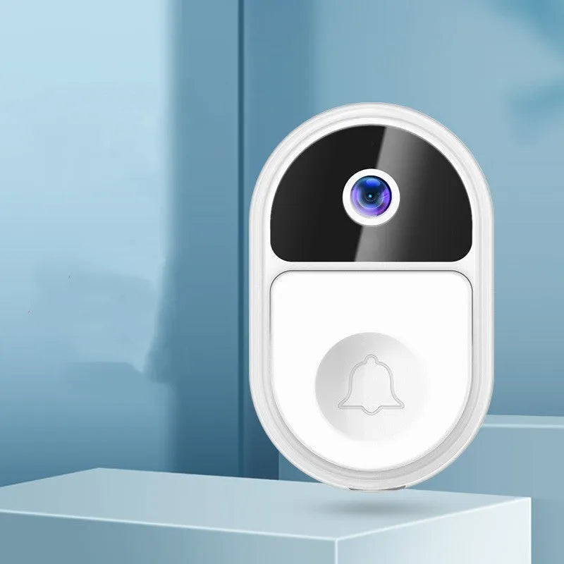 Doodle Smart Visual Doorbell V8 unit in black or white, showing front-facing camera and speaker.