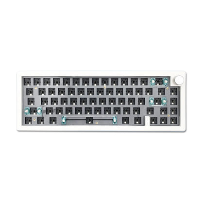 Custom DIY mechanical keyboard kit with RGB backlighting in seven colour options