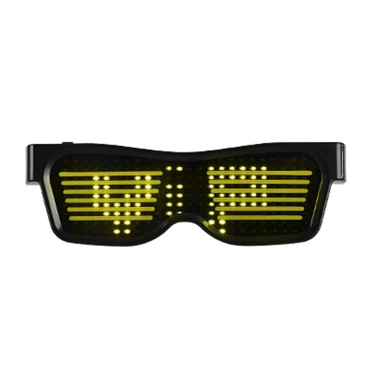 Multicolor LED Glasses with dynamic flashing lights, perfect for parties and events