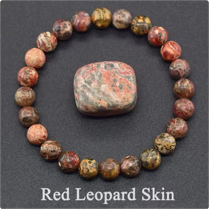 Natural stone tiger eye beaded bracelet for stress relief and yoga
