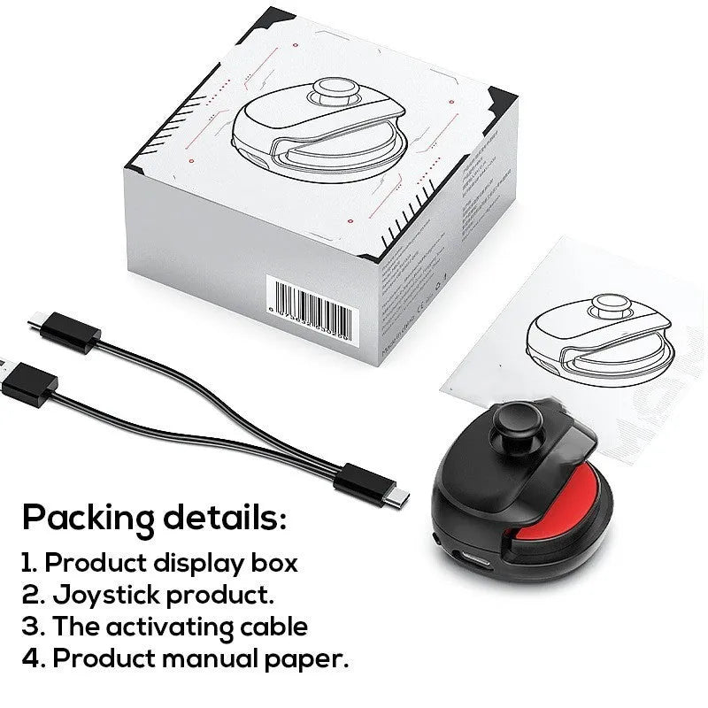 Black and white USB game stick controller measuring 8.8cm with rocker auxiliary features