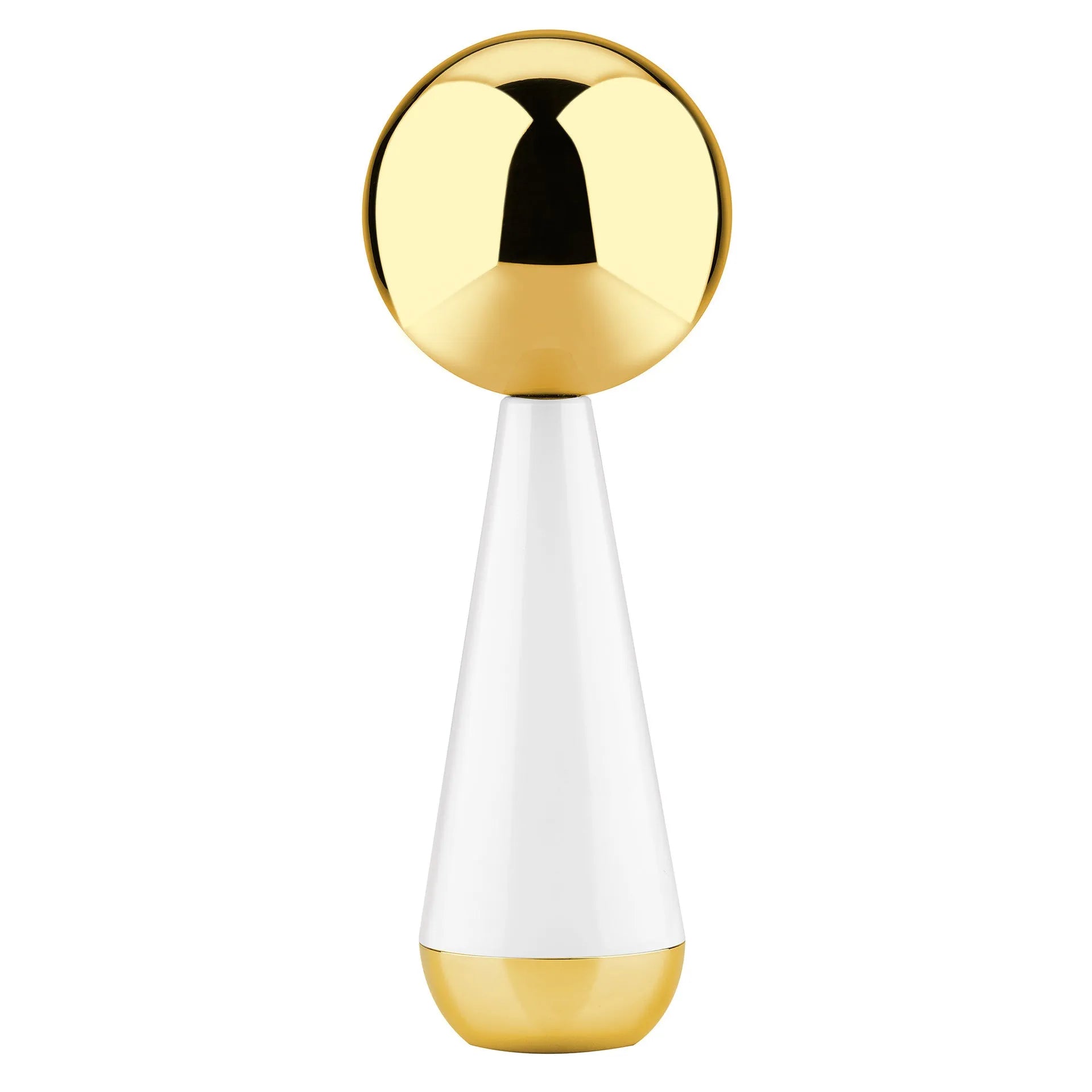 Stainless steel ice roller facial massager in silver or gold colour