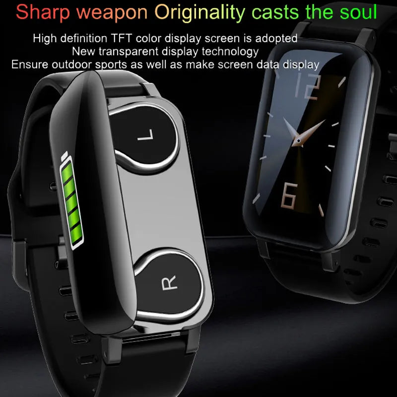 Call Bracelet smart Bracelet heart rate monitor wireless fitness tracker for men and women available in black, blue, and coffee colour options with a 10m operational range for activity tracking and health monitoring
