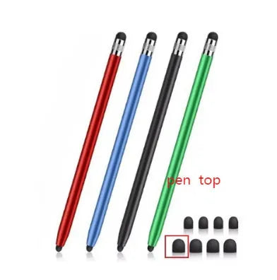 Two-in-one metal touch screen pen in various colours for use with Samsung, Apple, and Xiaomi devices