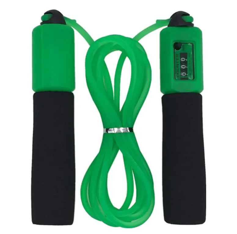 Adjustable 3 metre fitness skipping rope with foam handles in multiple colour options