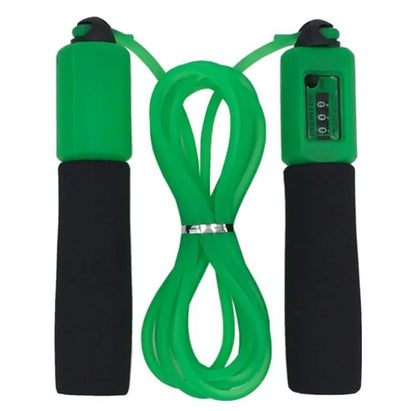 Adjustable 3 metre fitness skipping rope with foam handles in multiple colour options
