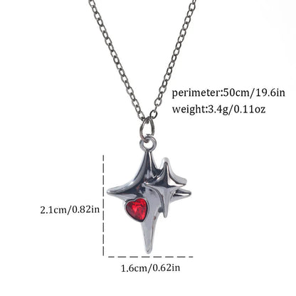 Dark gothic necklace with detailed spider bat pendant on an adjustable metal chain