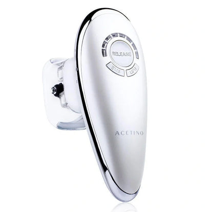 White EMS vacuum massage device with large and small suction cups, measuring 154mm long with control buttons