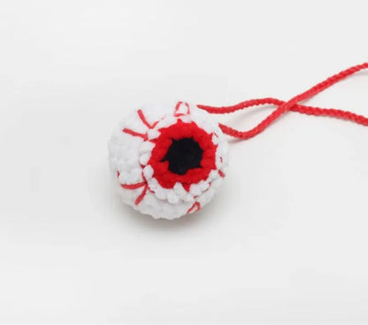 Plush hand-woven car hanging ornament with Halloween cartoon character design