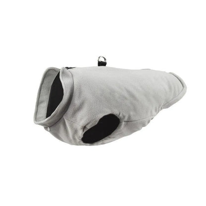 Polar fleece liner dog jacket with separate inner liner in multiple colour options for cats and dogs