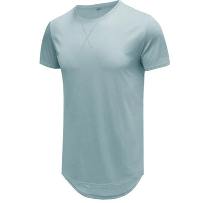 Men's slim fit short-sleeved cotton t-shirt in Army Green colour, showing front view.