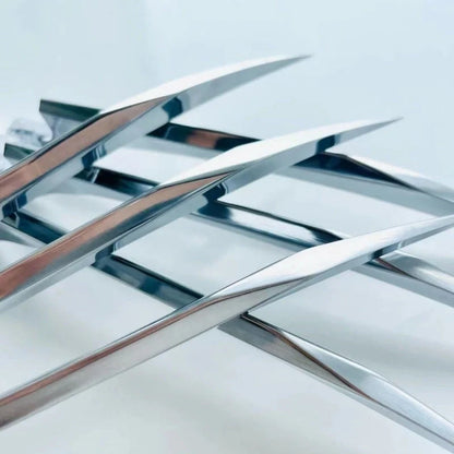 Aluminium alloy cosplay war claws in mirror and matte finishes
