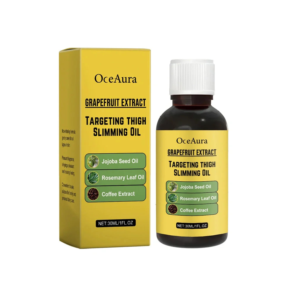 30ml body treatment oil bottle with grapefruit and jojoba formula for skin nourishment