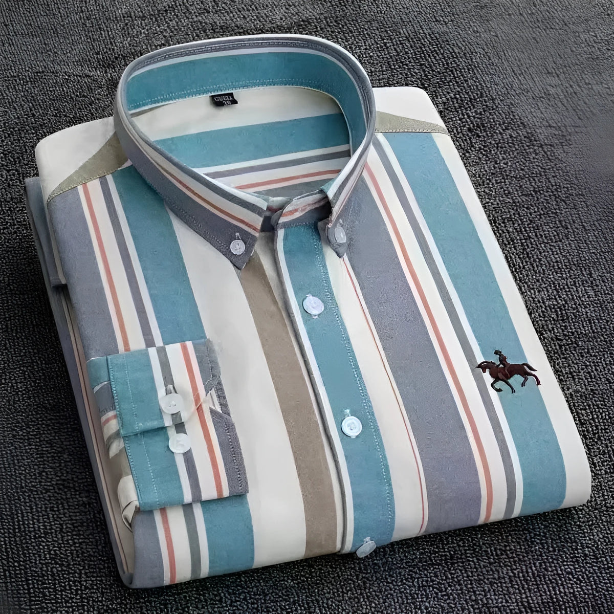 Men's pure cotton Oxford shirt with button-down collar in a choice of four colours.