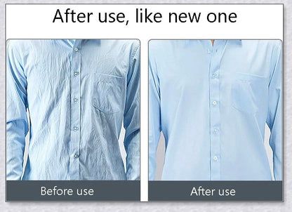 Portable folding steam iron for travel, compact and lightweight design with 6 fabric heat settings