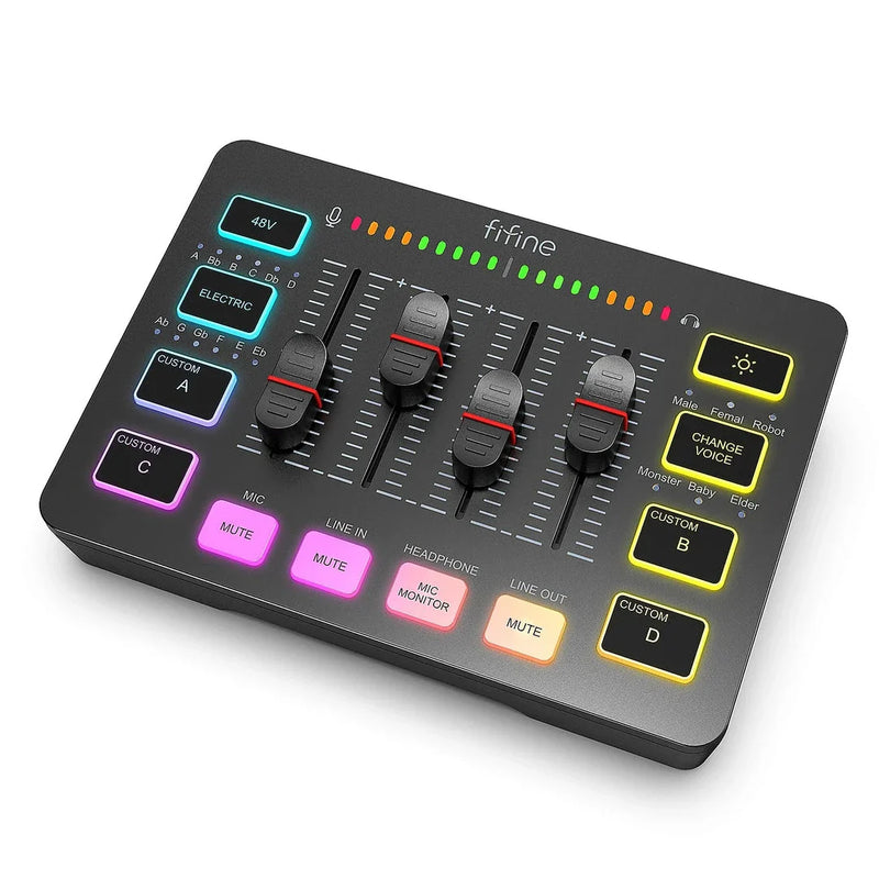 Homeenjoy UK FIFINE Gaming Audio Mixer: Elevate Your Gaming and Streaming Experience