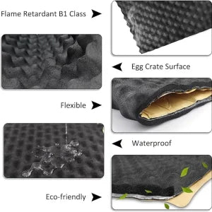 Sound Absorption Wave Cotton Whole Vehicle Lining - Premium Soundproofing and Heat Insulation for Vehicles and Homes