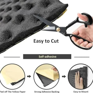 Sound Absorption Wave Cotton Whole Vehicle Lining - Premium Soundproofing and Heat Insulation for Vehicles and Homes