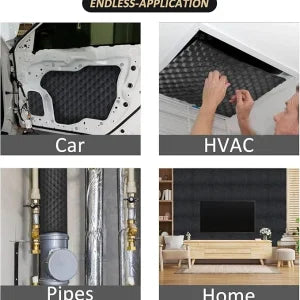Sound Absorption Wave Cotton Whole Vehicle Lining - Premium Soundproofing and Heat Insulation for Vehicles and Homes