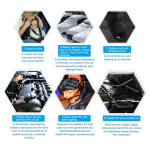 Sound Absorption Wave Cotton Whole Vehicle Lining - Premium Soundproofing and Heat Insulation for Vehicles and Homes