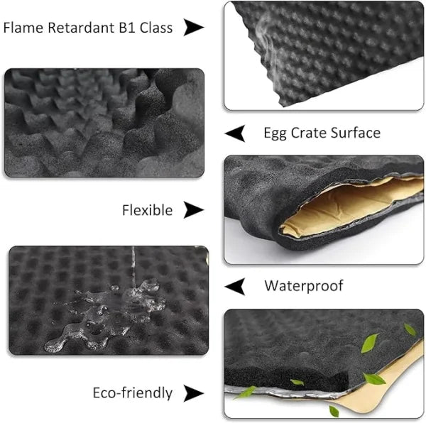 Sound Absorption Wave Cotton Whole Vehicle Lining - Premium Soundproofing and Heat Insulation for Vehicles and Homes