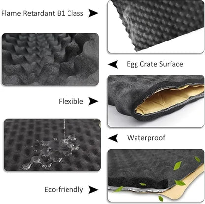 Sound Absorption Wave Cotton Whole Vehicle Lining - Premium Soundproofing and Heat Insulation for Vehicles and Homes