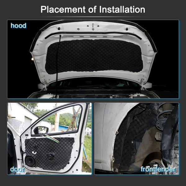 Sound Absorption Wave Cotton Whole Vehicle Lining - Premium Soundproofing and Heat Insulation for Vehicles and Homes