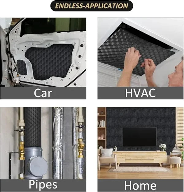 Sound Absorption Wave Cotton Whole Vehicle Lining - Premium Soundproofing and Heat Insulation for Vehicles and Homes