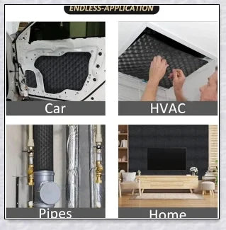 Sound Absorption Wave Cotton Whole Vehicle Lining - Premium Soundproofing and Heat Insulation for Vehicles and Homes