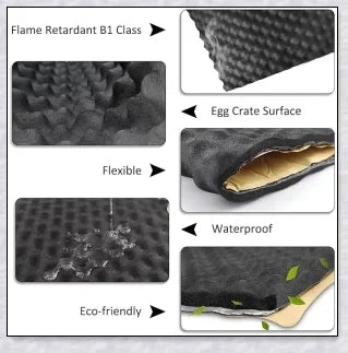 Sound Absorption Wave Cotton Whole Vehicle Lining - Premium Soundproofing and Heat Insulation for Vehicles and Homes