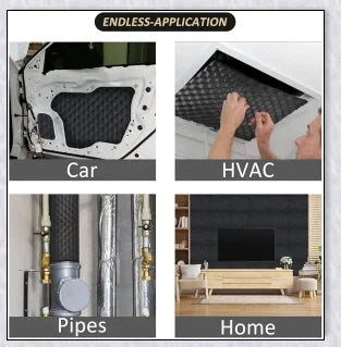 Sound Absorption Wave Cotton Whole Vehicle Lining - Premium Soundproofing and Heat Insulation for Vehicles and Homes
