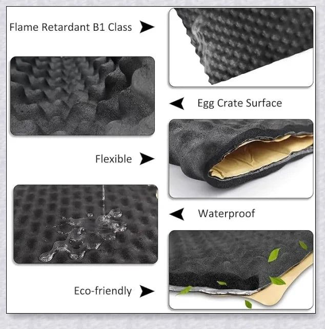 Sound Absorption Wave Cotton Whole Vehicle Lining - Premium Soundproofing and Heat Insulation for Vehicles and Homes