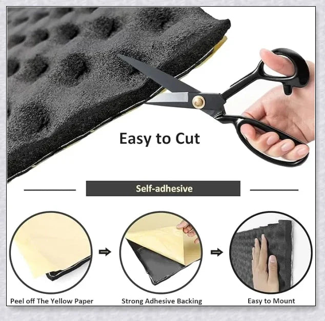 Sound Absorption Wave Cotton Whole Vehicle Lining - Premium Soundproofing and Heat Insulation for Vehicles and Homes