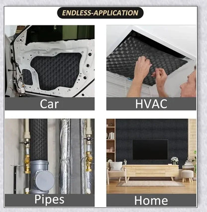 Sound Absorption Wave Cotton Whole Vehicle Lining - Premium Soundproofing and Heat Insulation for Vehicles and Homes