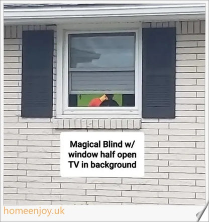 1 Way Vision Horizontal Blinds for exterior windows, featuring energy-saving properties and UV protection for a healthy living environment.