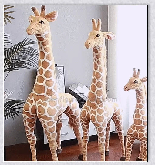 Huge soft and cuddly giraffe plush toy in various sizes for children's bedroom decor and playtime