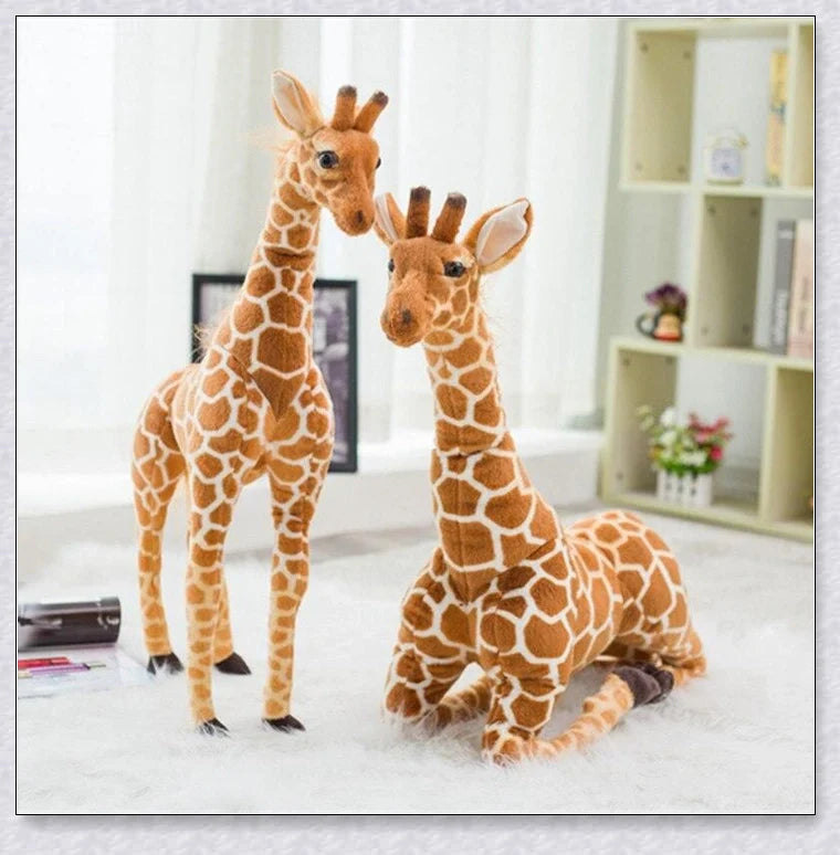 Huge soft and cuddly giraffe plush toy in various sizes for children's bedroom decor and playtime
