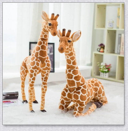 Huge soft and cuddly giraffe plush toy in various sizes for children's bedroom decor and playtime