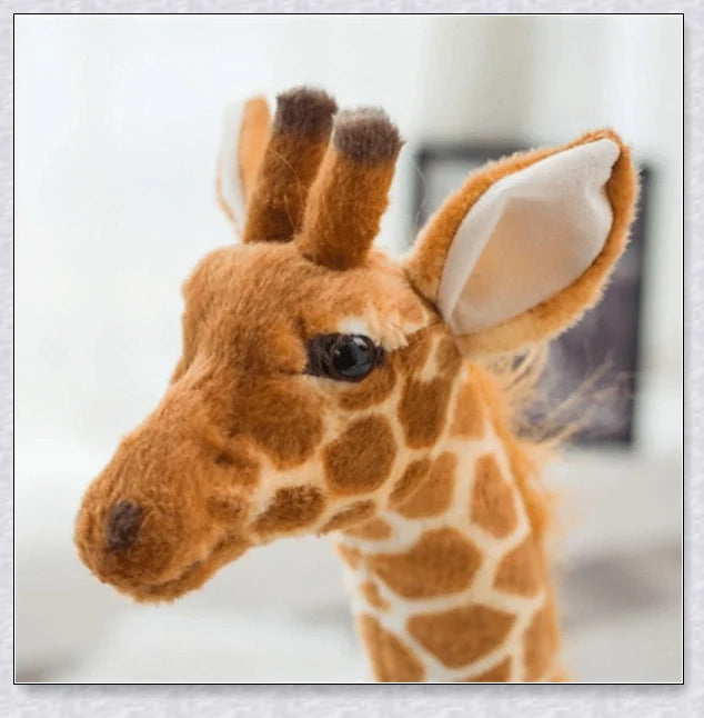 Huge soft and cuddly giraffe plush toy in various sizes for children's bedroom decor and playtime