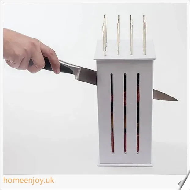Stainless steel and plastic Easy Kebab Maker for creating 16 perfectly portioned skewered treats
